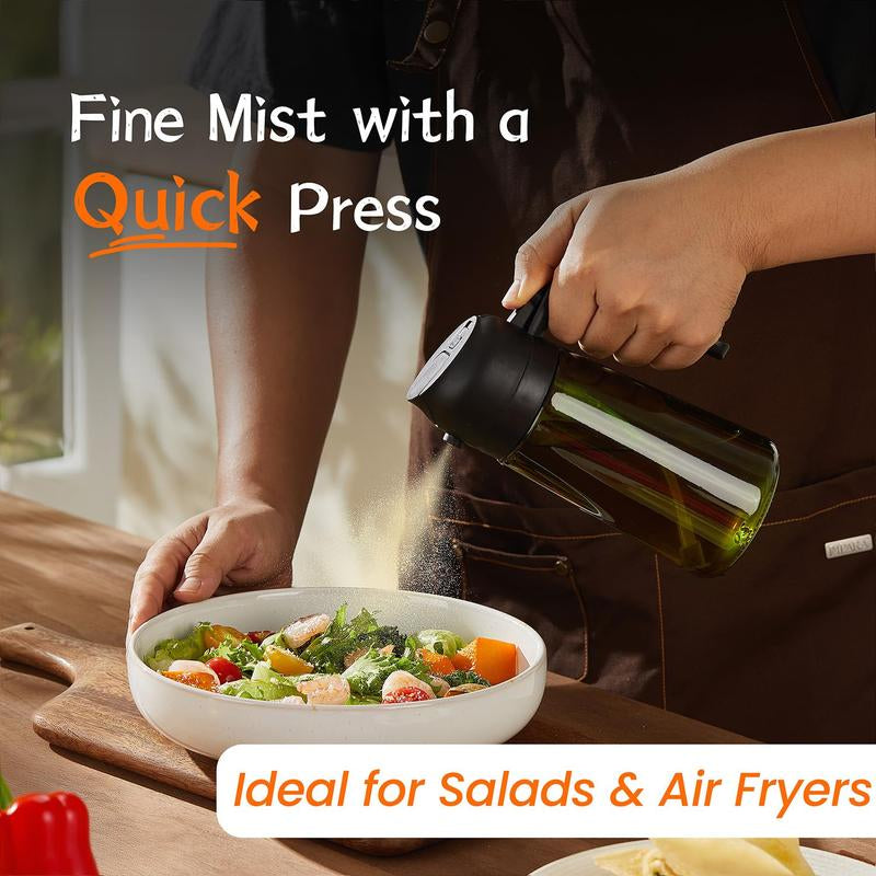 2 Count Original 16Oz/470Ml Olive Oil Dispenser Bottle for Kitchen Gadgets and Air Fryer Accessories