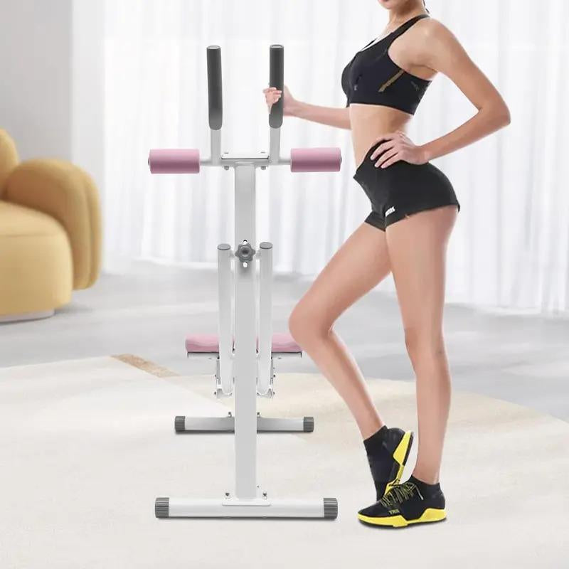 Foldable Abdominal Cruncher Exercise Machine Core Abdominal Trainer Sit up Bench Side Shaper 330Lbs with LED Monitor