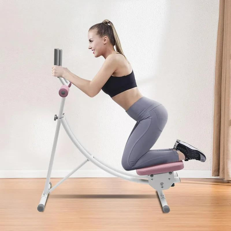 Foldable Abdominal Cruncher Exercise Machine Core Abdominal Trainer Sit up Bench Side Shaper 330Lbs with LED Monitor
