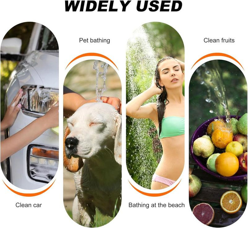 Portable Camping Shower Outdoor Camp Shower Pump,Usb Rechargeable Electric Shower Pump Multiple 3 Spray Modes for Camping, Hiking, Traveling,Rv
