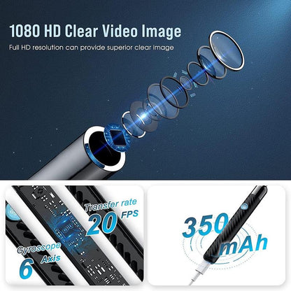 Ear Wax Removal Tool with Camera, 1 Set Portable Type-C Rechargeable Ear Cleaner, Waterproof Endoscope Ear Cleaning Tool, Electronic Ear Cleaners with Cameras, Ear Wax Removal Tool, Ear Waxing Cleaning