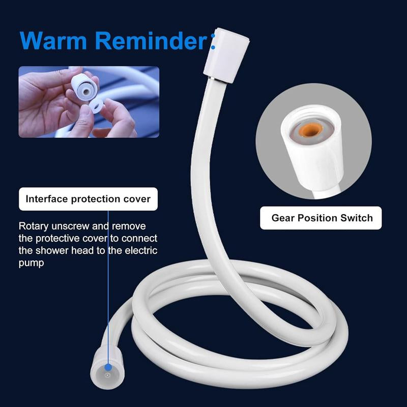Portable Camping Shower Outdoor Camp Shower Pump,Usb Rechargeable Electric Shower Pump Multiple 3 Spray Modes for Camping, Hiking, Traveling,Rv