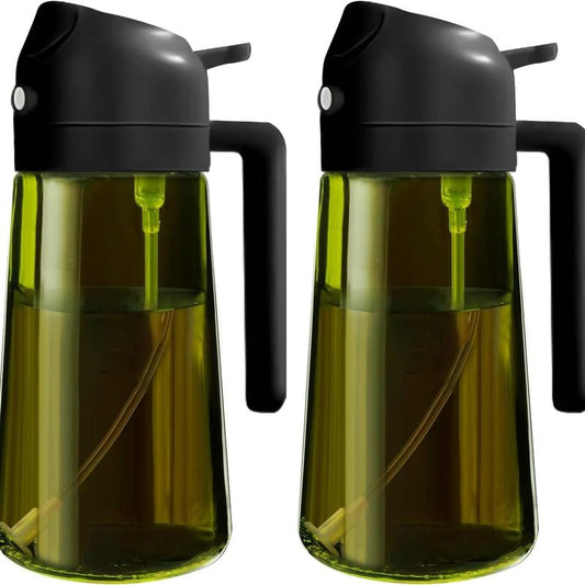 2 Count Original 16Oz/470Ml Olive Oil Dispenser Bottle for Kitchen Gadgets and Air Fryer Accessories