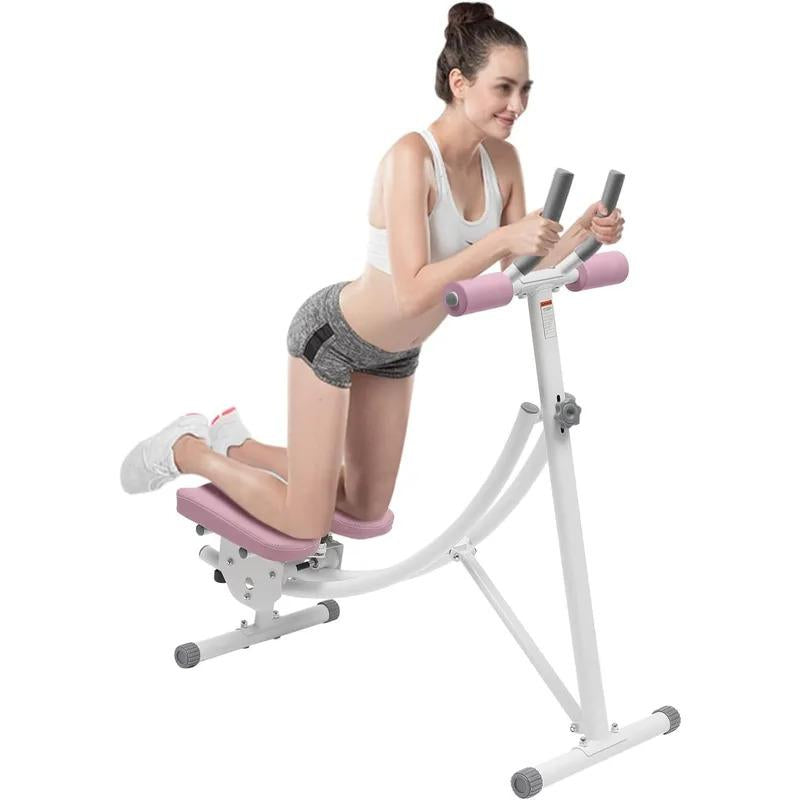 Foldable Abdominal Cruncher Exercise Machine Core Abdominal Trainer Sit up Bench Side Shaper 330Lbs with LED Monitor
