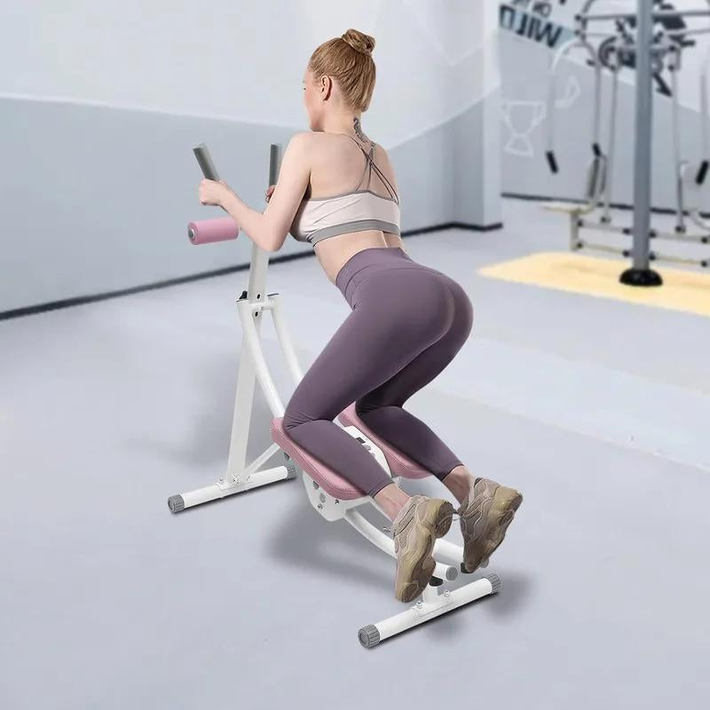 Foldable Abdominal Cruncher Exercise Machine Core Abdominal Trainer Sit up Bench Side Shaper 330Lbs with LED Monitor